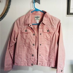 OshKosh B'gosh Light Pink Jean Jacket size 14Y